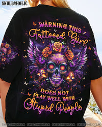 WARNING THIS TATTOOED GIRL ALL OVER PRINT - TLPQ1504242
