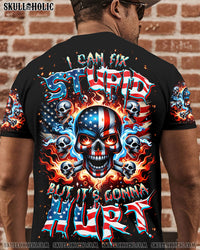 I CAN FIX STUPID BUT IT'S GONNA HURT SKULL ALL OVER PRINT - TLTR0703241