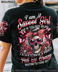 I AM A SWEET GIRL MESSY BUN ALL OVER PRINT - TYTM1105241