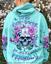 I'M NOT ANTI-SOCIAL MAD SKULL ALL OVER PRINT - YHHN1412231