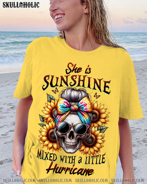 SHE IS SUNSHINE SKULL TIE DYE COTTON SHIRT - TLTW0711235