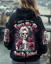 DON'T TRY TO FIGURE ME OUT SKULL LADY ALL OVER PRINT   - TLPQ2110242