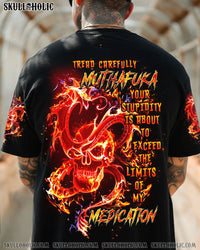 TREAD CAREFULLY MUTHAFUKA SKULL DRAGON ALL OVER PRINT - TLTW0805246