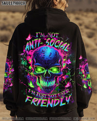 I'M NOT ANTI-SOCIAL MAD SKULL ALL OVER PRINT - YHHN2511242