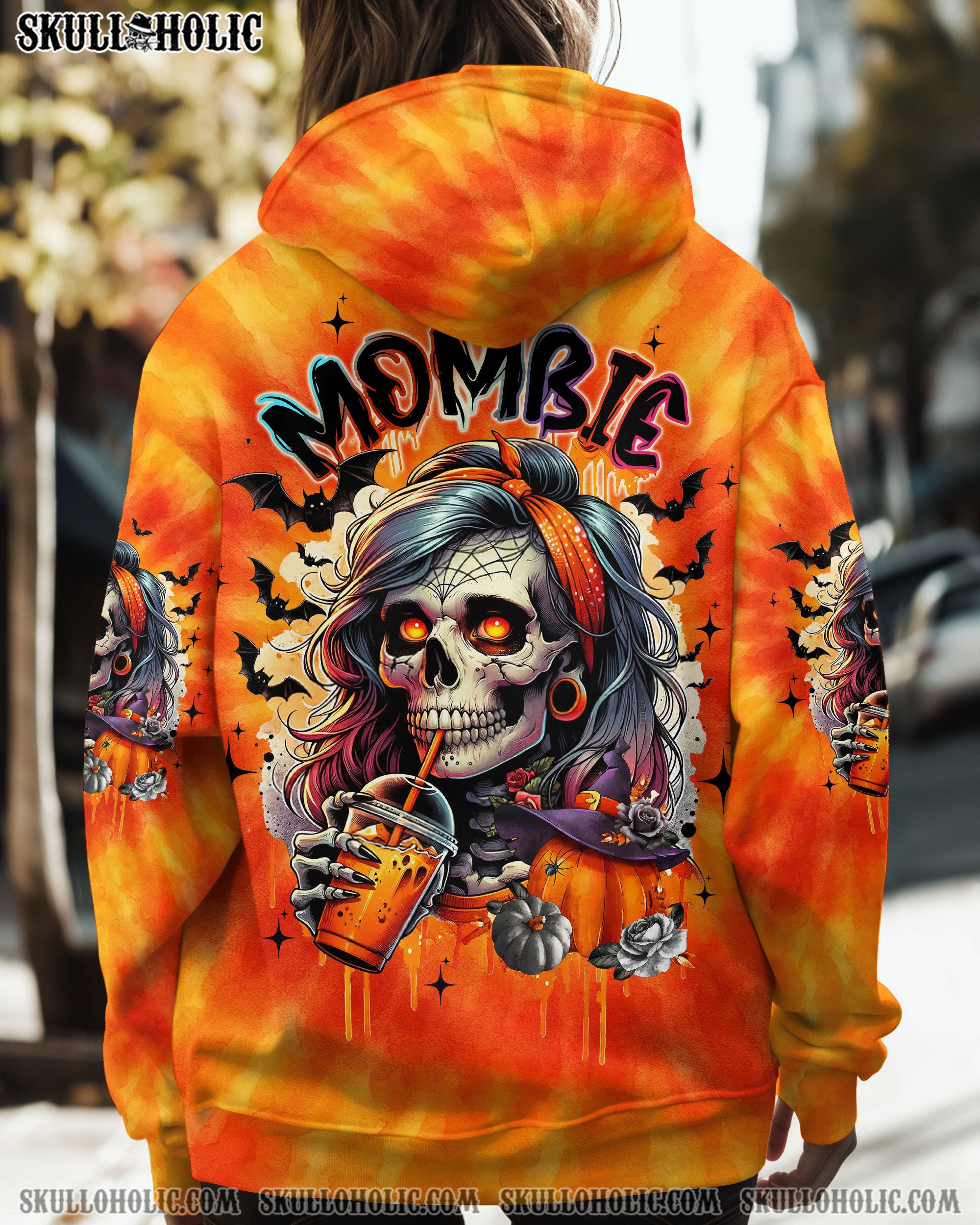 MOMBIE SKULL LADY HALLOWEEN ALL OVER PRINT - TLTW2406251