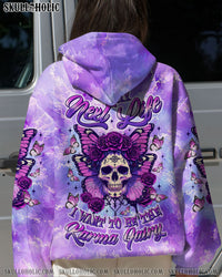 KARMA FAIRY SKULL BUTTERFLY ALL OVER PRINT - TLTR2508252