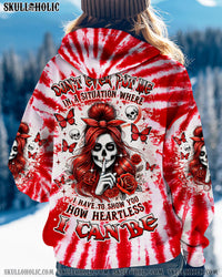 HOW HEARTLESS I CAN BE TATTOO SKULL MESSY BUN TIE DYE  ALL OVER PRINT - TLNZ2502251