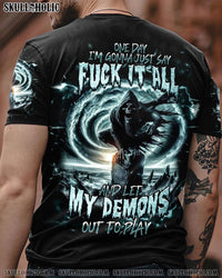 ONE DAY I'M GONNA JUST SAY SKULL ALL OVER PRINT - TLNT1005245