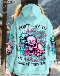 DON'T TRY TO FIGURE ME OUT ROSE MADLY SKULL ALL OVER PRINT  - TLTR2911241