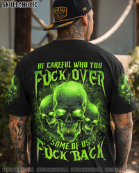 BE CAREFUL FLAMING SKULL ALL OVER PRINT - YHLN111233