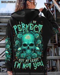 I MAY NOT BE PERFECT SKULL ROSE ALL OVER PRINT - TLTR0103243