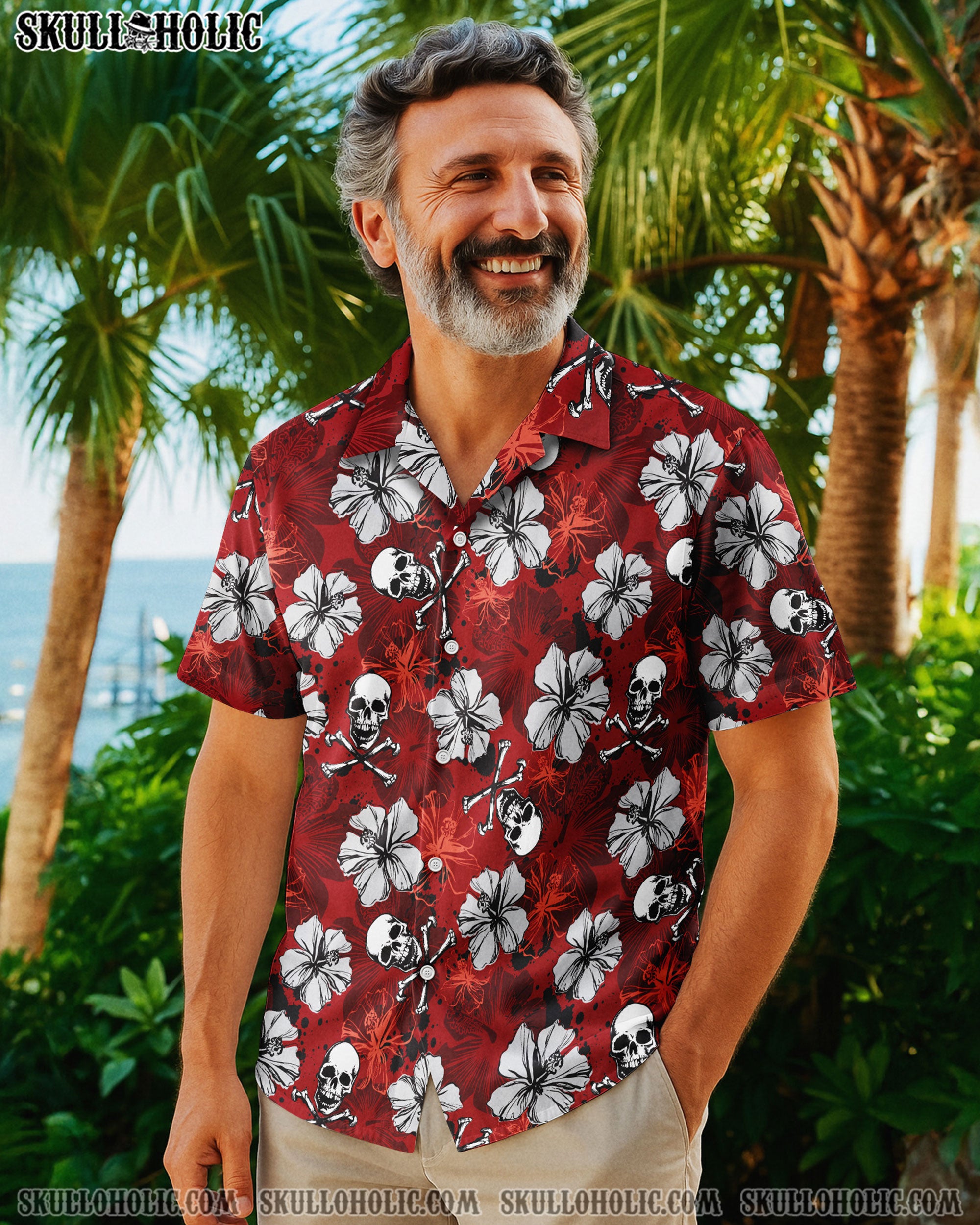 SKULL TROPICAL HAWAIIAN SHIRT  - TLNO0904252