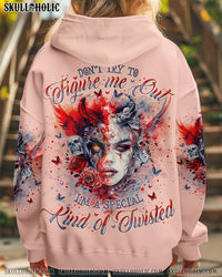 DON'T TRY TO FIGURE ME OUT SKULL LADY ALL OVER PRINT - TLNO2310242