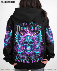 KARMA FAIRY SKULL WINGS ALL OVER PRINT - YHKD1801241