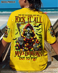 ONE DAY I'M GONNA JUST SAY REAPER CHRISTMAS ALL OVER PRINT - TLNO1111231