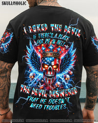 I ASKED THE DEVIL SKULL ALL OVER PRINT - TLPQ2303243