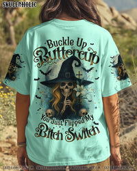 BUCKLE UP BUTTERCUP YOU JUST FLIPPED MY B SWITCH HALLOWEEN ALL OVER PRINT - TYQY1606252