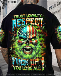 TRUST LOYALTY RESPECT MAD SKULL ALL OVER PRINT - YHHN0706243