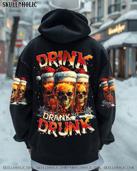 DRINK DRANK DRUNK SKULL CHRISTMAS ALL OVER PRINT - TYTM2510241