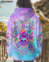 THE GOOD GIRL IN ME SKULL MESSY BUN  ALL OVER PRINT - TLTR2612241