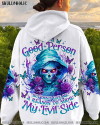 I'M A GOOD PERSON SKULL LADY ALL OVER PRINT - TLNO1701241