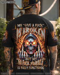 MY GIVE A F IS BROKEN MAD SKULL REAPER ALL OVER PRINT - YHLN0103244