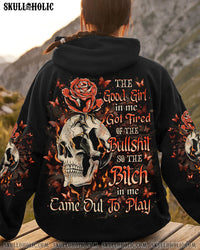 THE GOOD GIRL IN ME SKULL ROSE ALL OVER PRINT - TLNO2412241