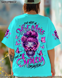 I'M NOT A HOT MESS MESSY BUN SKULL  ALL OVER PRINT - TLNT0509253