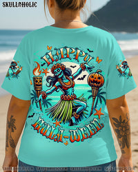 HAPPY HULAWEEN SKULL HALLOWEEN ALL OVER PRINT - YHLT1106251