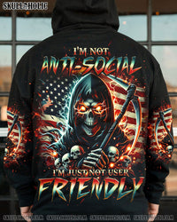 I'M NOT ANTI-SOCIAL SKULL REAPER ALL OVER PRINT - TLNO1502241