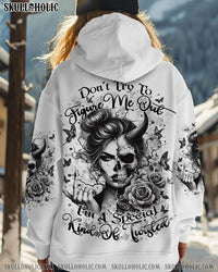 DON'T TRY TO FIGURE ME OUT SKULL LADY ALL OVER PRINT - YHHN3110241