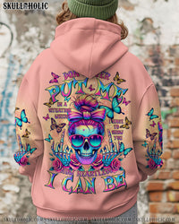 HOW HEARTLESS I CAN BE SKULL MESSY BUN ALL OVER PRINT  - TLTR0502251