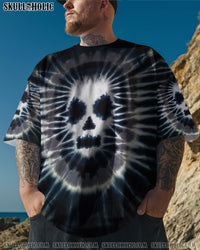 ZOMBIE SKULL TIE DYE HAND DYED ALL OVER PRINT - TLNO0408251