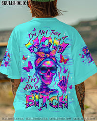 I'M NOT JUST A MOM MESSY BUN ALL OVER PRINT   - TLTW1406251