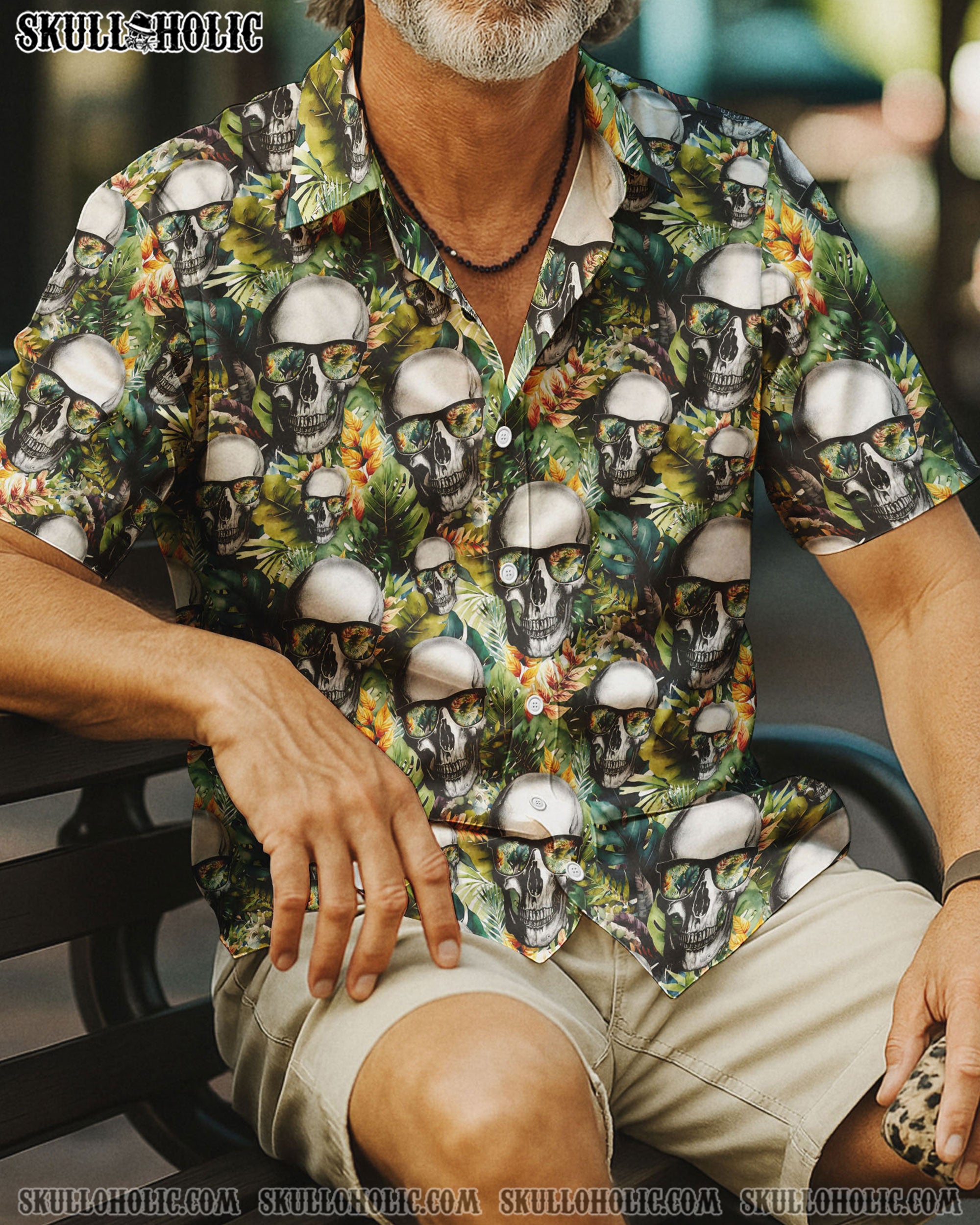 SKULL TROPICAL HAWAIIAN SHIRT  - TLTW0204253