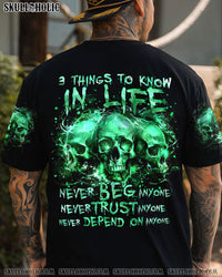 3 THINGS TO KNOW IN LIFE SKULL ALL OVER PRINT - TYTM0403241