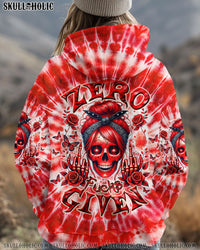 ZERO F GIVEN SKULL MESSY BUN ALL OVER PRINT - TLTW1902251