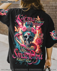 KARMA TAKES TOO LONG ALL OVER PRINT - TYTD2304242