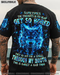 SOMETIMES THE THOUGHTS IN MY HEAD GET SO BORED WOLF ALL OVER PRINT - TLPQ1204244