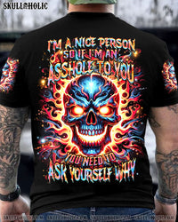 I'M A NICE PERSON SKULL ALL OVER PRINT - YHHN1707242