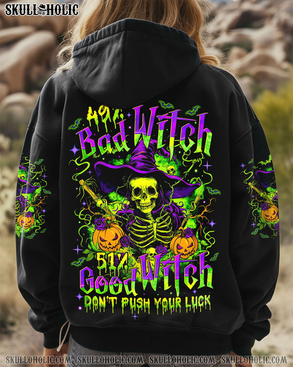 DON'T PUSH YOUR LUCK WITCH HALLOWEEN ALL OVER PRINT - TYTM2408242