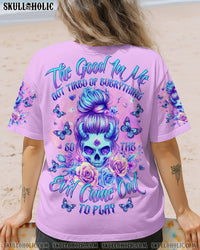THE GOOD IN ME GOT TIRED MESSY BUN SKULL ALL OVER PRINT - TLTR2804253