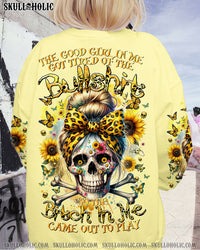 THE GOOD GIRL IN ME MESSY BUN SUNFLOWER ALL OVER PRINT - TLTR2211231