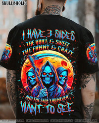 I HAVE 3 SIDES 3 SKULLS ALL OVER PRINT - YHHN0908242