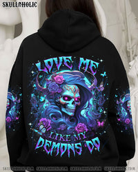 LOVE ME LIKE MY DEMONS DO SKULL ALL OVER PRINT - YHDU1501241
