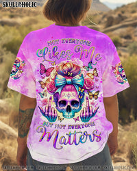NOT EVERYONE LIKES ME SKULL MESSY BUN ALL OVER PRINT - TLNZ0908241