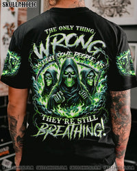 THE ONLY THING WRONG SKULL ALL OVER PRINT - TYTD0706241