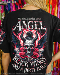 SHE WAS AN UPSIDE DOWN ANGEL ALL OVER PRINT - TY1904242