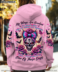 IT'S GOING TO BE ONE OF THOSE DAYS MESSY BUN SKULL ALL OVER PRINT - TLNT3012243