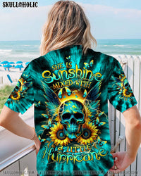 SHE IS SUNSHINE SKULL WINGS TIE DYE ALL OVER PRINT - TLTW1312231